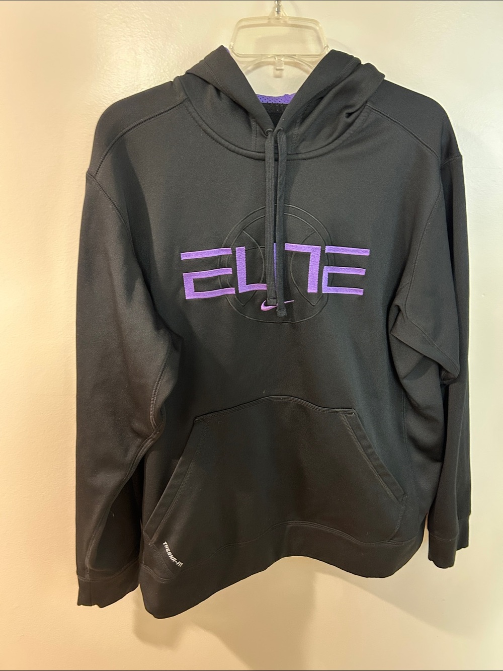 Nike Elite Men’s Hoodie Pullover Therma Fit 444129-015 Size Large